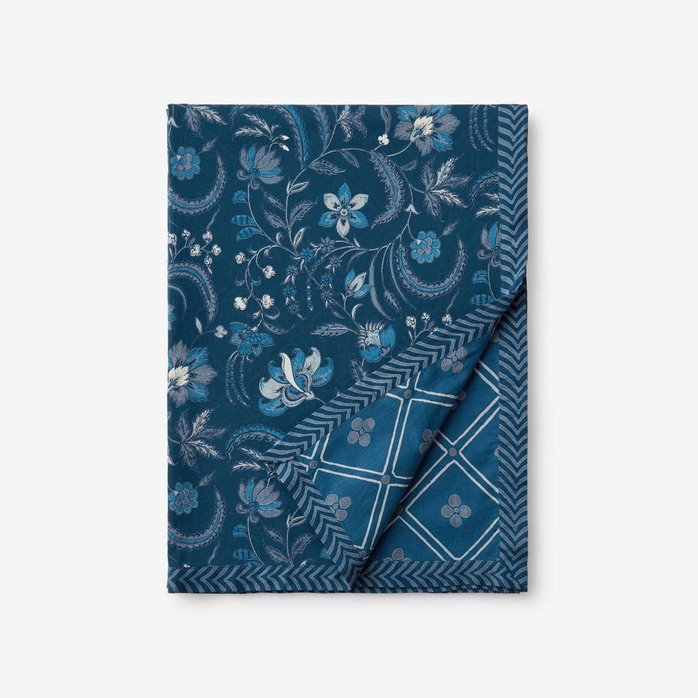 The Company Store Shobha Indigo Double Cloth Blue Multi Throw Blanket 51190XTHRWBLUEMULTI