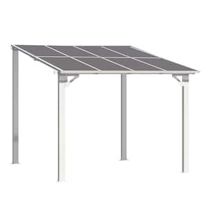 8 ft. x 8 ft. White Aluminum Patio Cover