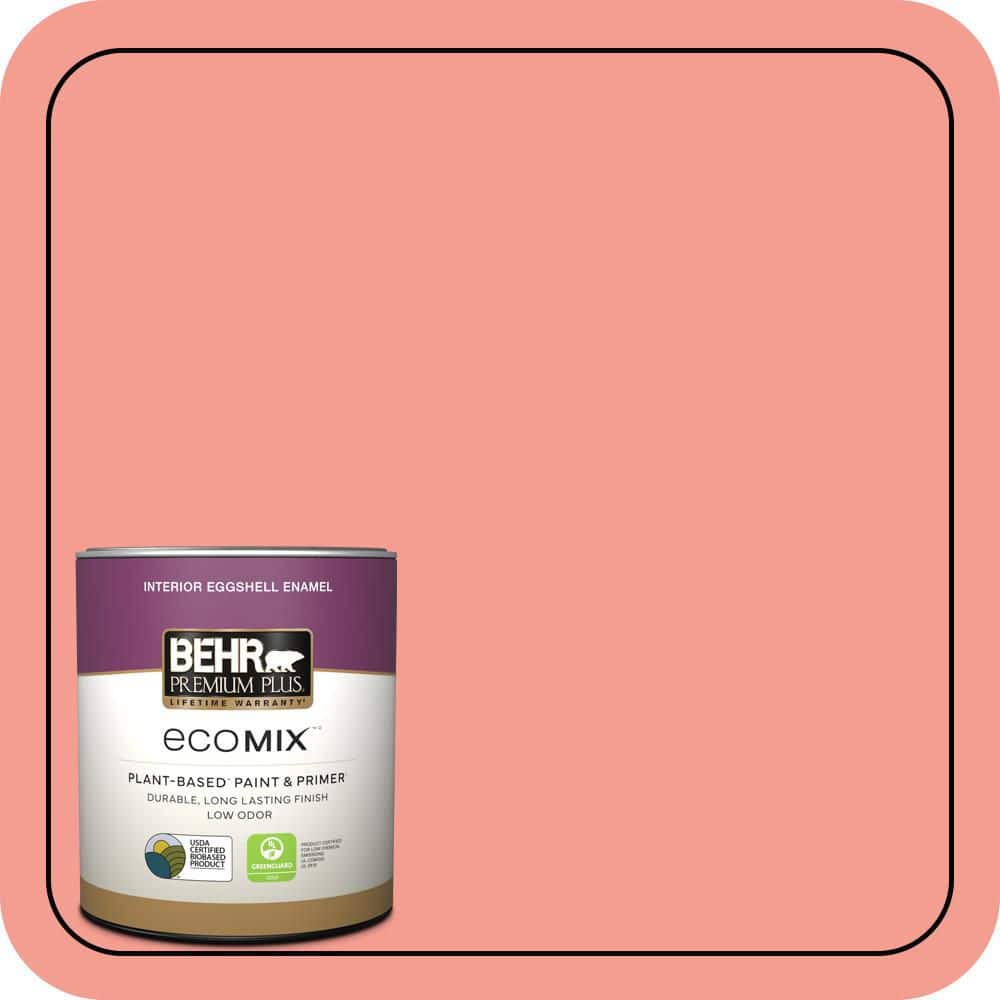 1 qt. #170B-4 Cool Melon Eggshell Enamel EcoMix Plant-Based Interior Paint & Primer price history on PriceWatchPro