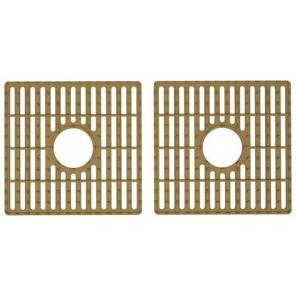 Vigo 27 in. x 15 in. Silicone Bottom Grid for Single Bowl Kitchen Sink in Matte Gold