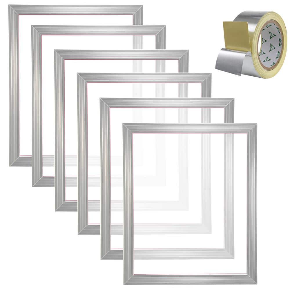 Screen Printing Kit, 6-Piece Aluminum Frames, 16 x 20 In. with 110 Count Mesh, High Tension Nylon Mesh and Sealing Tape price history on PriceWatchPro