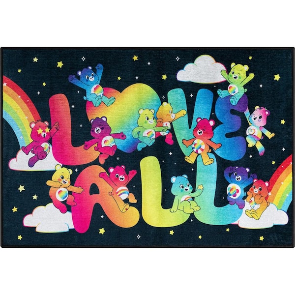 Well Woven Care Bears Love All Multi 3 ft. 3 in. x 5 ft. Area Rug