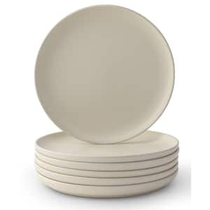 6pc Stoneware 10.5" Dinner plate set-Linen