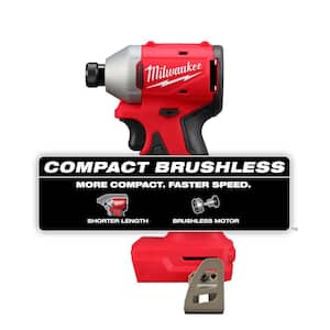M18 18-Volt Lithium-Ion Brushless Cordless 1/4 in. Compact Impact Driver with M18 5.0Ah Battery and Charger