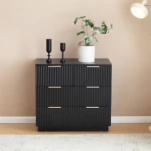 Karl home Black 4 Drawer 25. 98 in. Wide Chest of Drawers
