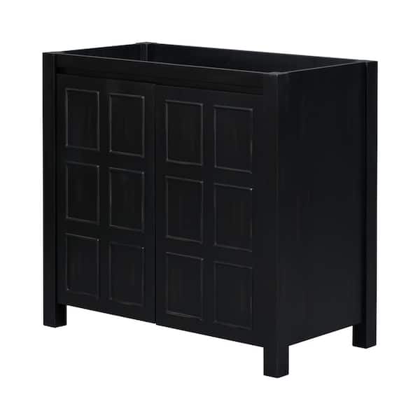 Tenleaf 35.60 in. W x 17.90 in. D x 33.00 in. H Bath Vanity Cabinet without Top in Espresso