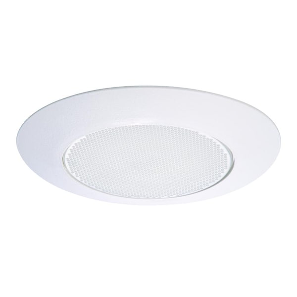 Halo 6 In White Recessed Ceiling Light Trim With Albalite Glass Lens Wet Rated Shower 70ps - How To Cover A Recessed Light Opening In The Ceiling