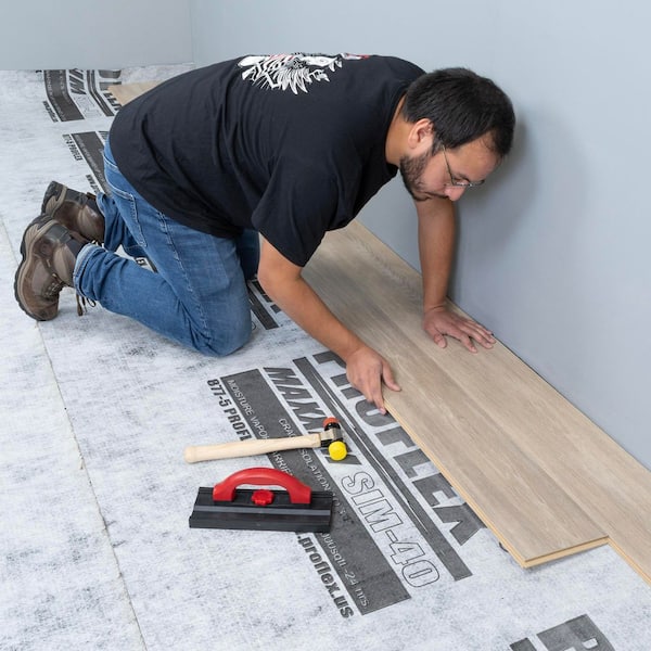 ProFlex SIM40 225 sq. ft. Peel & Stick Crack Isolation 40-Mil Underlayment ProFlex SIM40 225 sq. ft. Peel & Stick Crack Isolation 40-Mil Underlayment