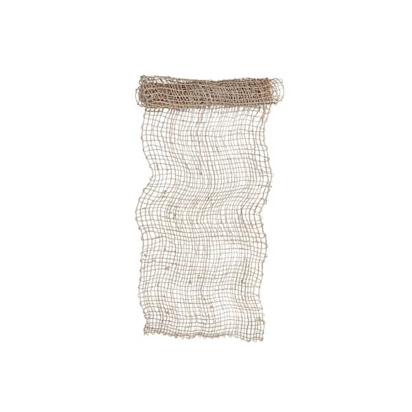 14 in. W x 72 in. L Brown Natural Basketweave Banana Leaf Table Runner