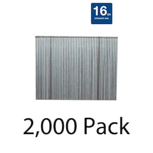 2 in. x 16-Gauge Finish Nail 2 Boxes (1000 per Box)