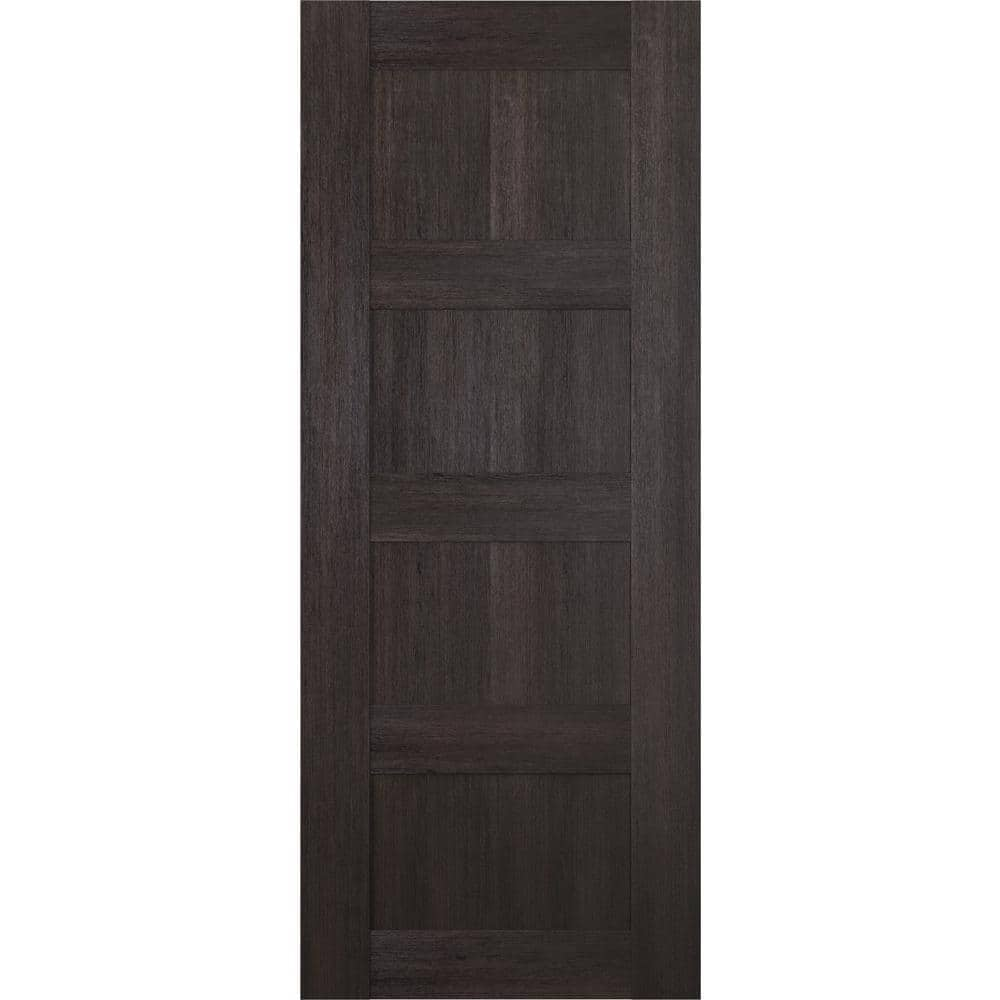 24 in. W x 80 in. H x 1-3/4 in. D 1-Panel Solid Core Vona Veralinga Oak Prefinished Wood Interior Door Slab -  Belldinni, 163327