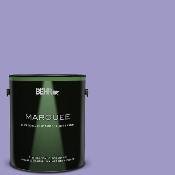 BEHR MARQUEE 1 gal. #630B-5 Majestic Violet Semi-Gloss Enamel Exterior Paint & Primer