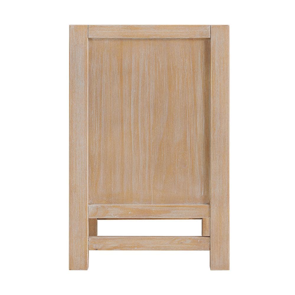 Arden Light Driftwood Solid Pine 2-Drawer Nightstand