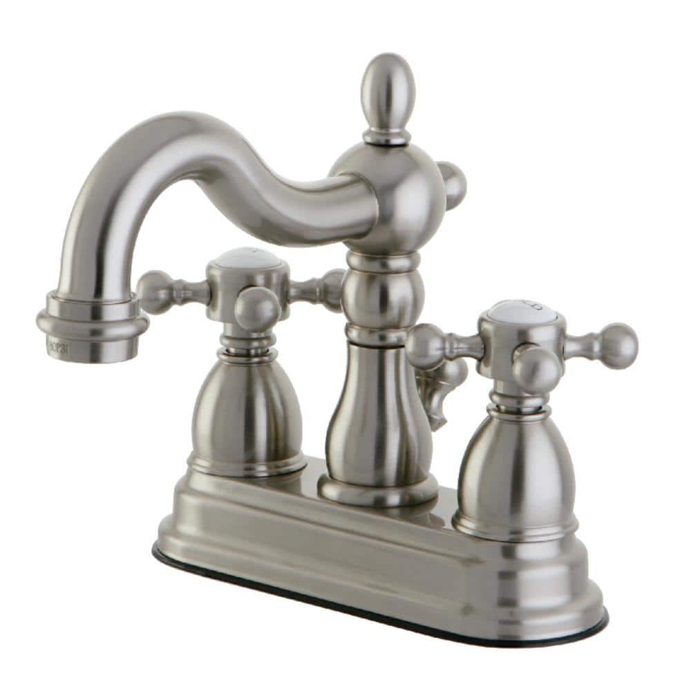 Heritage 4 in. Centerset 2-Handle Bathroom Faucet in Brushed Nickel price history on PriceWatchPro