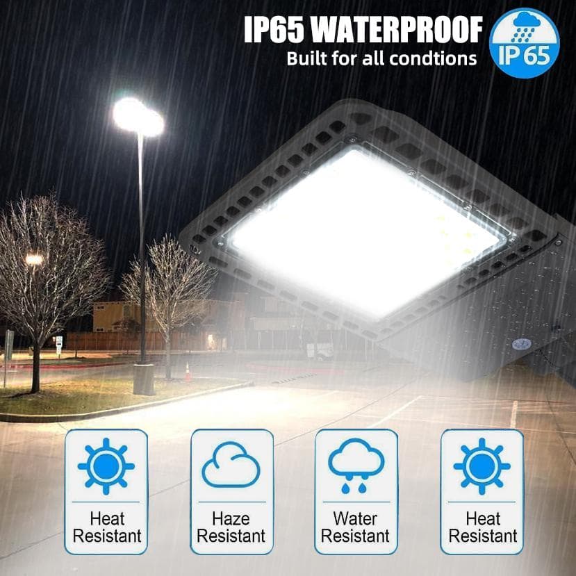 Bieuoram 27" Bronze LED Parking Lot Light with Photocell
