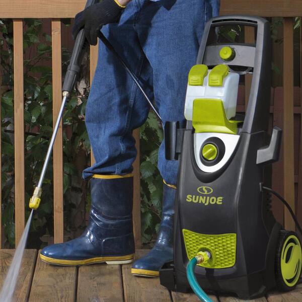 Sun Joe 2800 PSI Max 1.3 GPM 14.5 Amp Cold Water Electric Pressure Washer with 10 in. Deck Plus Patio Cleaning Attachment