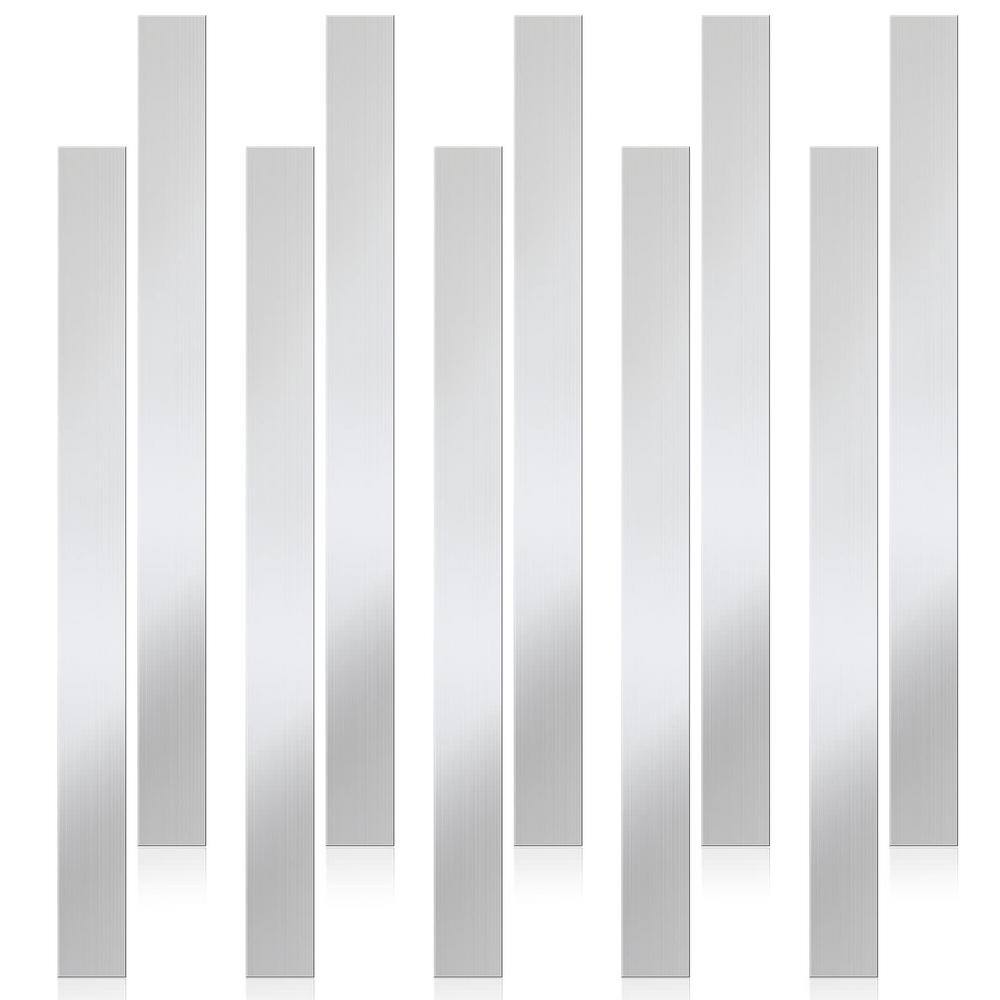 1 in. x 12 in. 10 Pcs Stainless Steel Strips, Gap Filler Trim Strip for Clearance Adjustment Sound Insulation price history on PriceWatchPro
