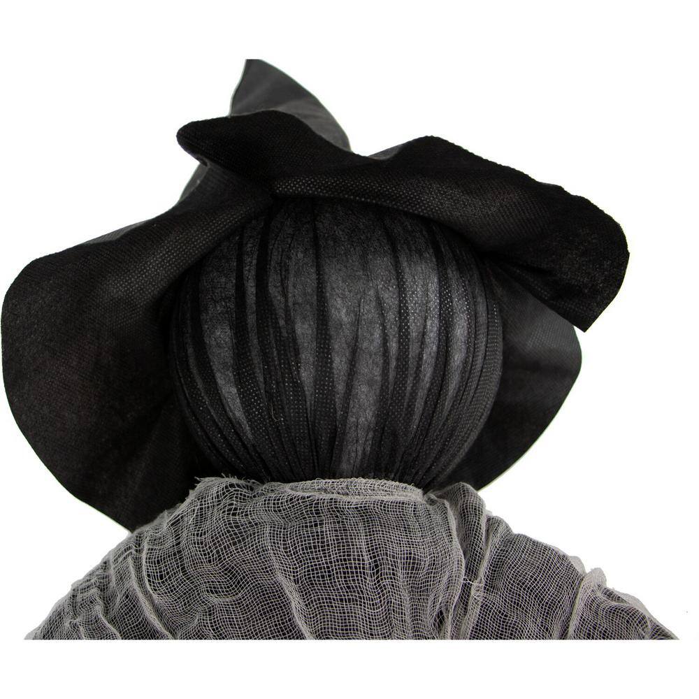 42-Inch Black and White Pre-Lit Animated Witch Trio Lawn Decor