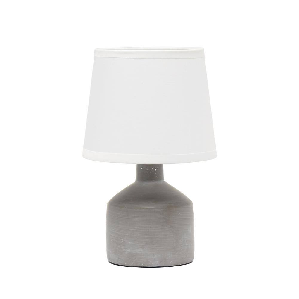 grey table lamp