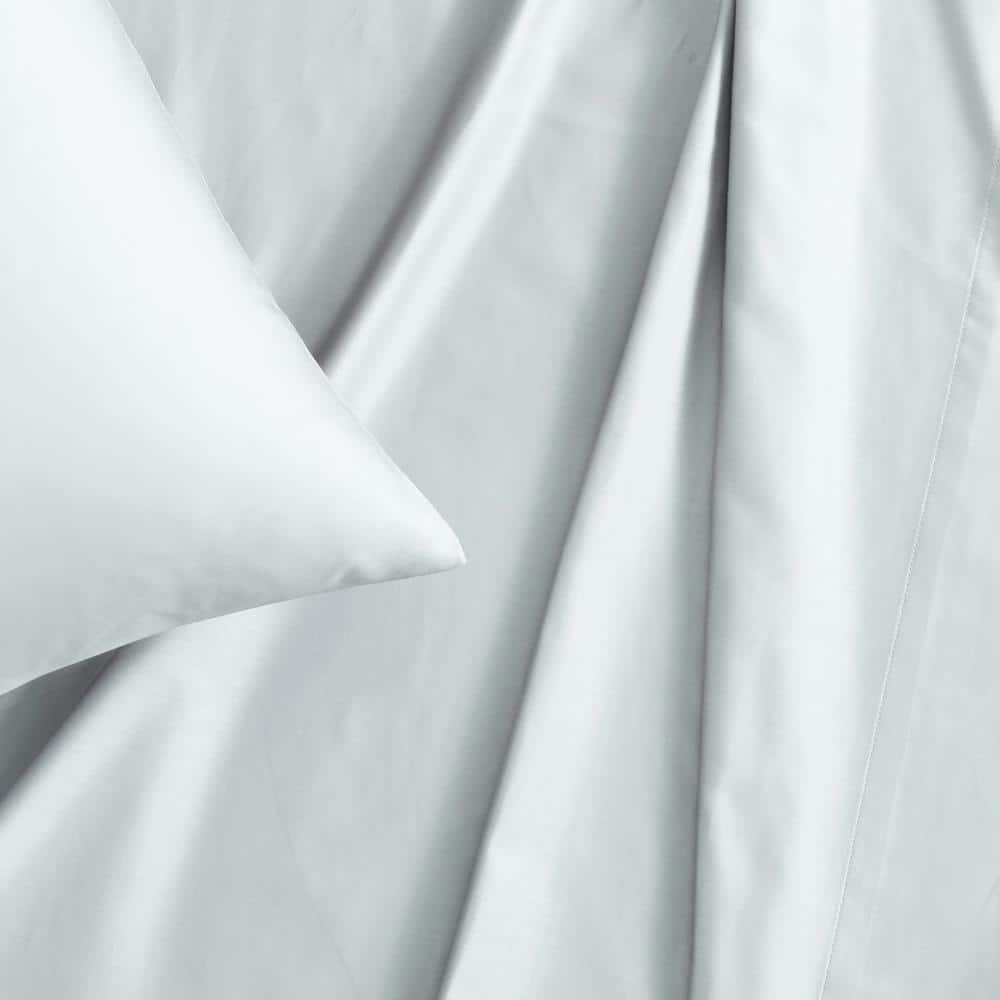 Queen Blue Cotton Polyester Deep Pocket Sheet Set