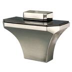3.5 in. H x 1.75 in. W x 2.75 in. D Titanium Diamond Decorative Shelf Bracket