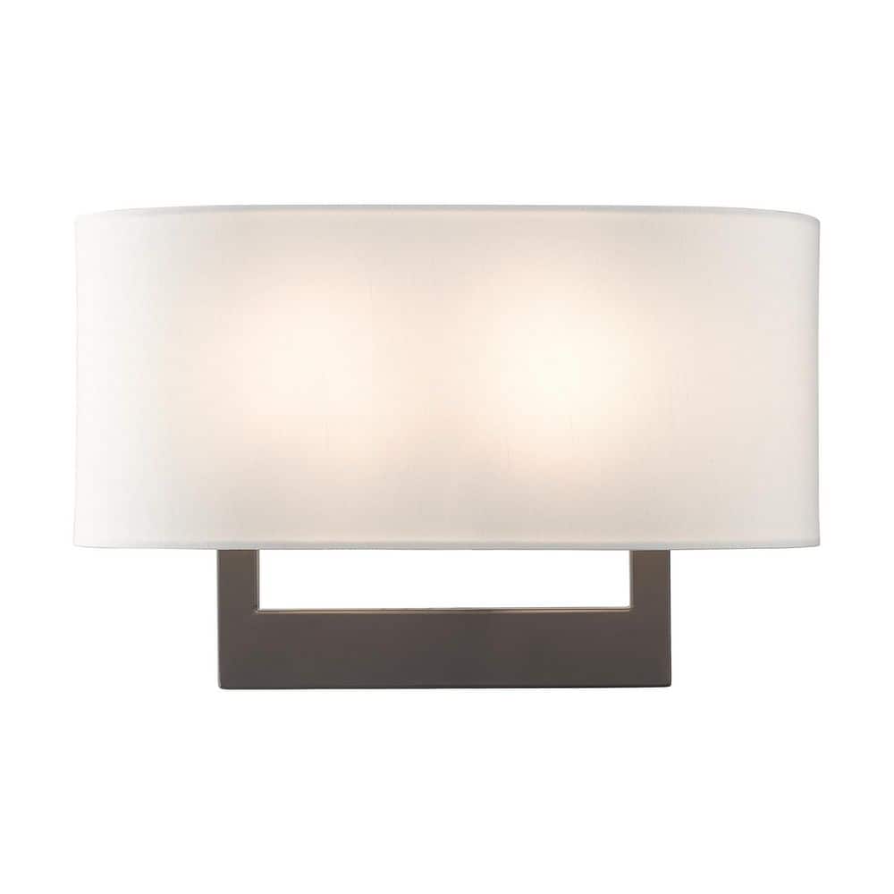 LAYTON 15 in. Bronze Sconce with Off White Shade price history on PriceWatchPro