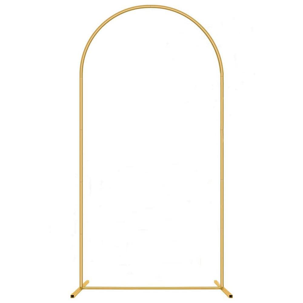 Gold Wedding Arch Kit 6.6 ft. x 3.3 ft. - Metal Stand with Backdrop for Ceremonies, Receptions, Photo Backdrops price history on PriceWatchPro