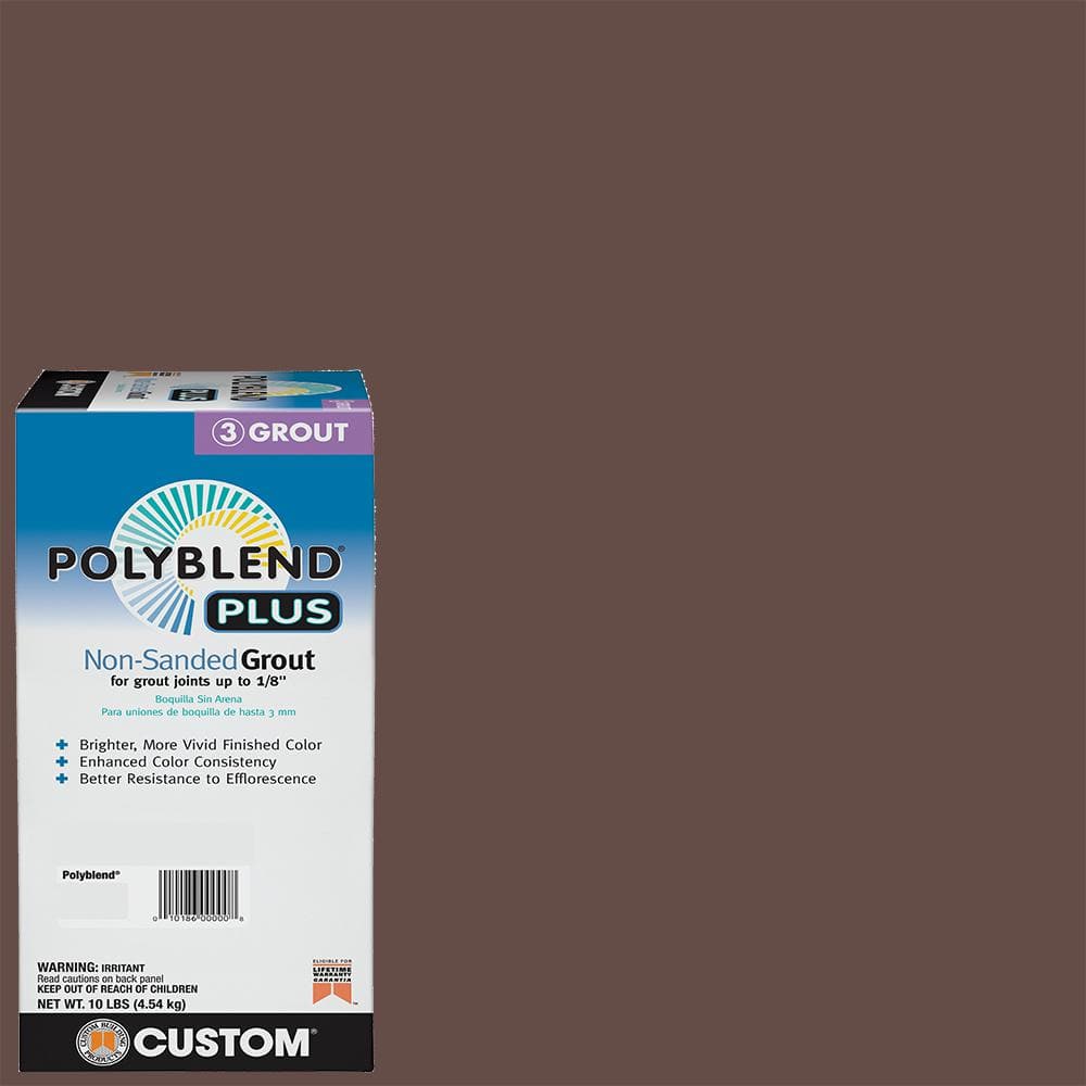Custom Building Products Polyblend Plus #59 Sable Brown 10 lb. Non-Sanded Grout, 4 items total, bid per item 