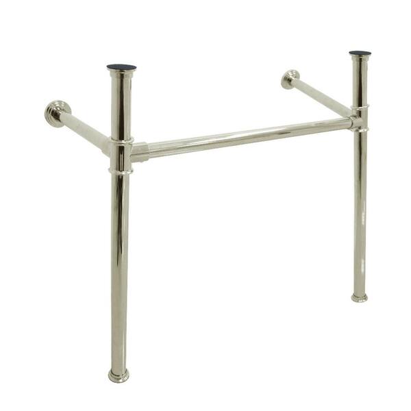 Kingston Brass Stainless Steel Console Table Legs in Polished Nickel