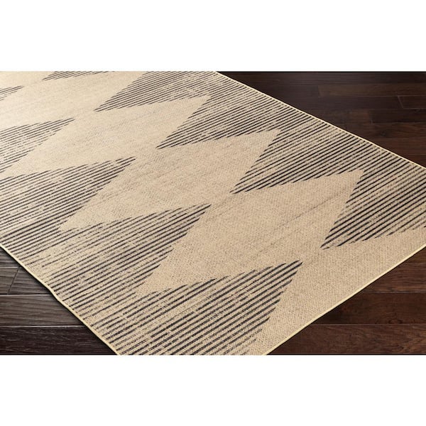 Ez Jute Brown 9 ft. x 12 ft. Machine-Washable Rug
