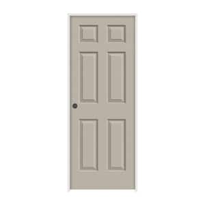 28 in. x 80 in. Colonist Desert Sand Painted Right-Hand Textured Molded Composite Single Prehung Interior Door