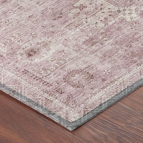 Chantille Machine Washable Indoor/Outdoor Abstract ACN2809 Pink 5 ft. x 7 ft. 6 in. Area Rug