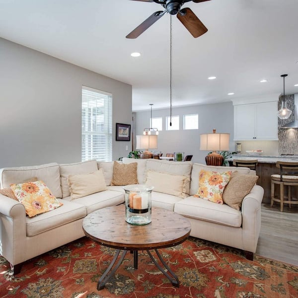 36 in. Stainless Steel Ceiling Fan Pull Chains with Connector 2-Pack Black