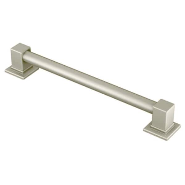 MOEN 90 Degree 18 in. x 1.25 in. Concealed Screw Grab Bar in Brushed Nickel