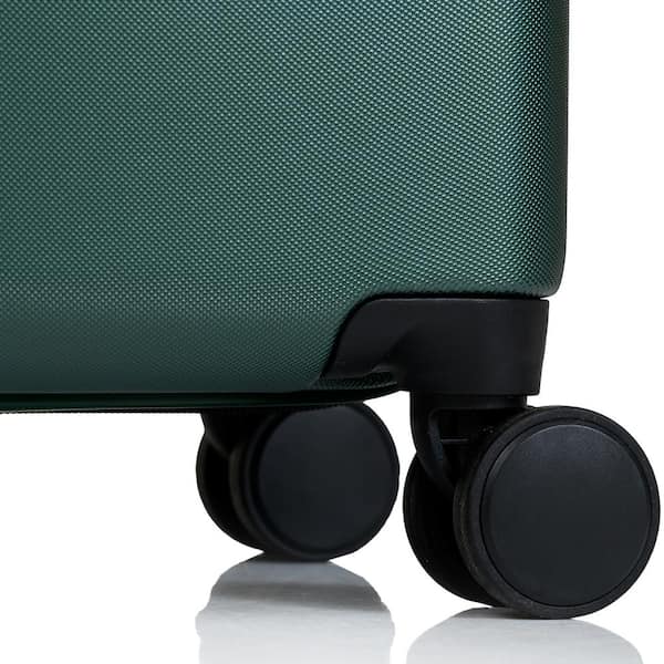 CHAMPS Earth 3-Piece Green Hardside Polycarbonate Luggage Set