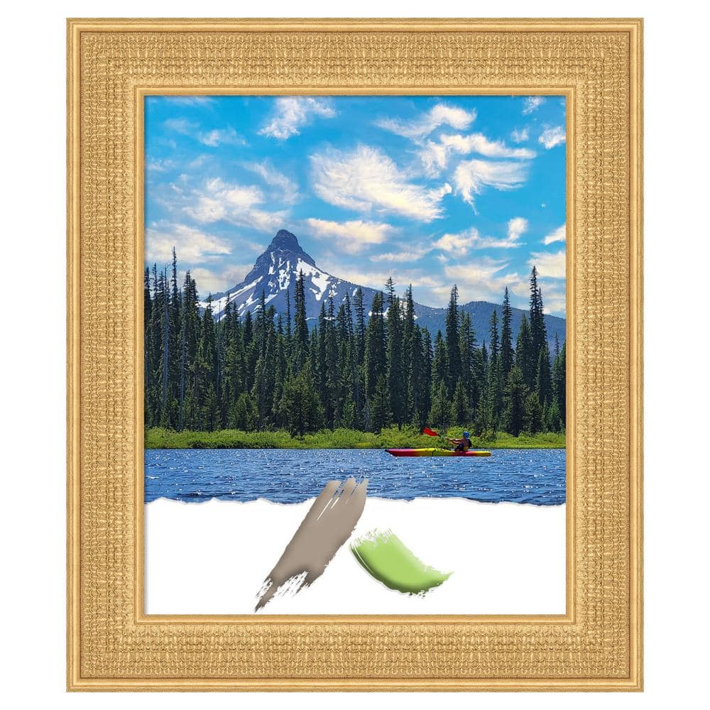 Trellis Gold 18x22 Wood Picture Frame