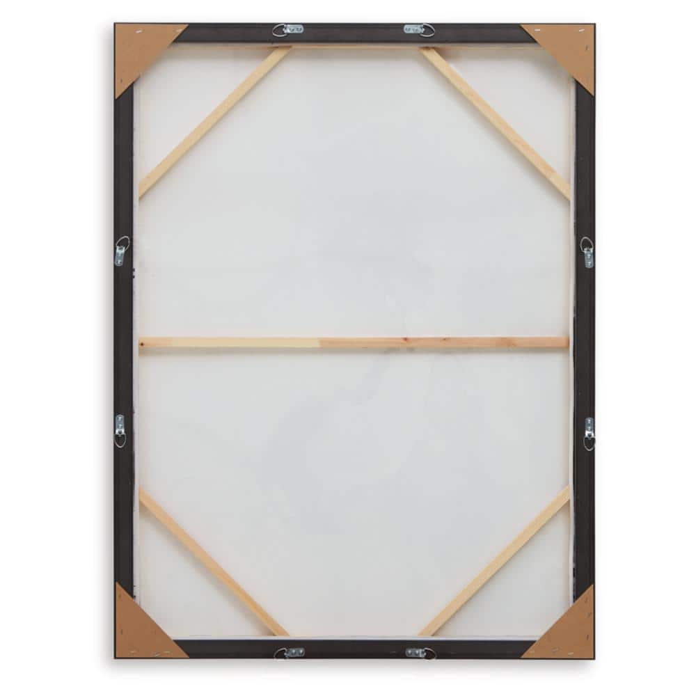 Large Abstract Black and Gray Canvas Wall Art