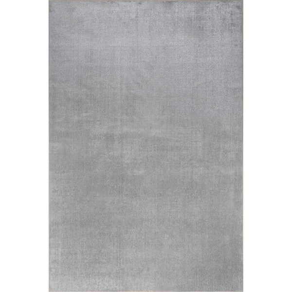 Argelia Solid Machine Washable Area Rug Sage Green 9 ft.  ft. x 12 ft.  ft. Area Rug