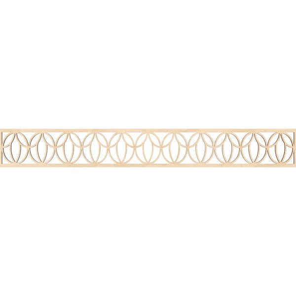 Ekena Millwork Shoshoni Fretwork 0.25 in. D x 46.5 in. W x 6 in. L Birch Wood Panel Moulding