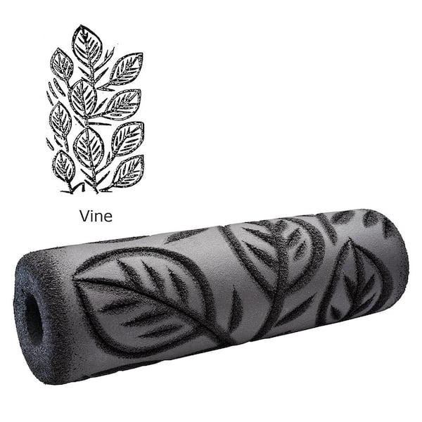9 in. Vine Textured Foam Roller Cover
