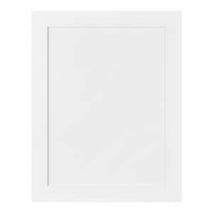 Avondale Shaker Alpine White Quick Assemble Plywood Cabinet Decorative End Panel (24 in W x 30 in H x 0.75 in D)