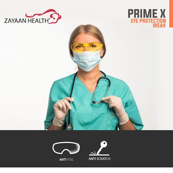 BISON LIFE PrimeX, Black, Amber Color Lens Temple Safety