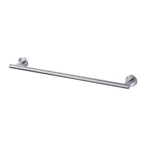 24 in. Stainless Steel Wall Mounted Single Towel Bar in Brushed Nickel