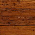 Hand Scraped Strand Woven Harvest 1/2 in. T x 5-1/8 in. W x 72-7/8 in. L Solid Bamboo Flooring