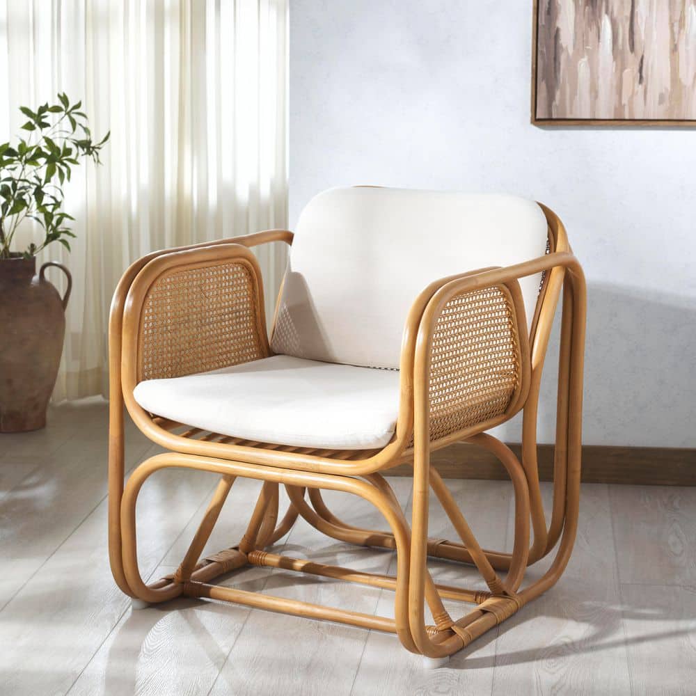 Brauner Fabric Natural/White Arm Chair price history on PriceWatchPro
