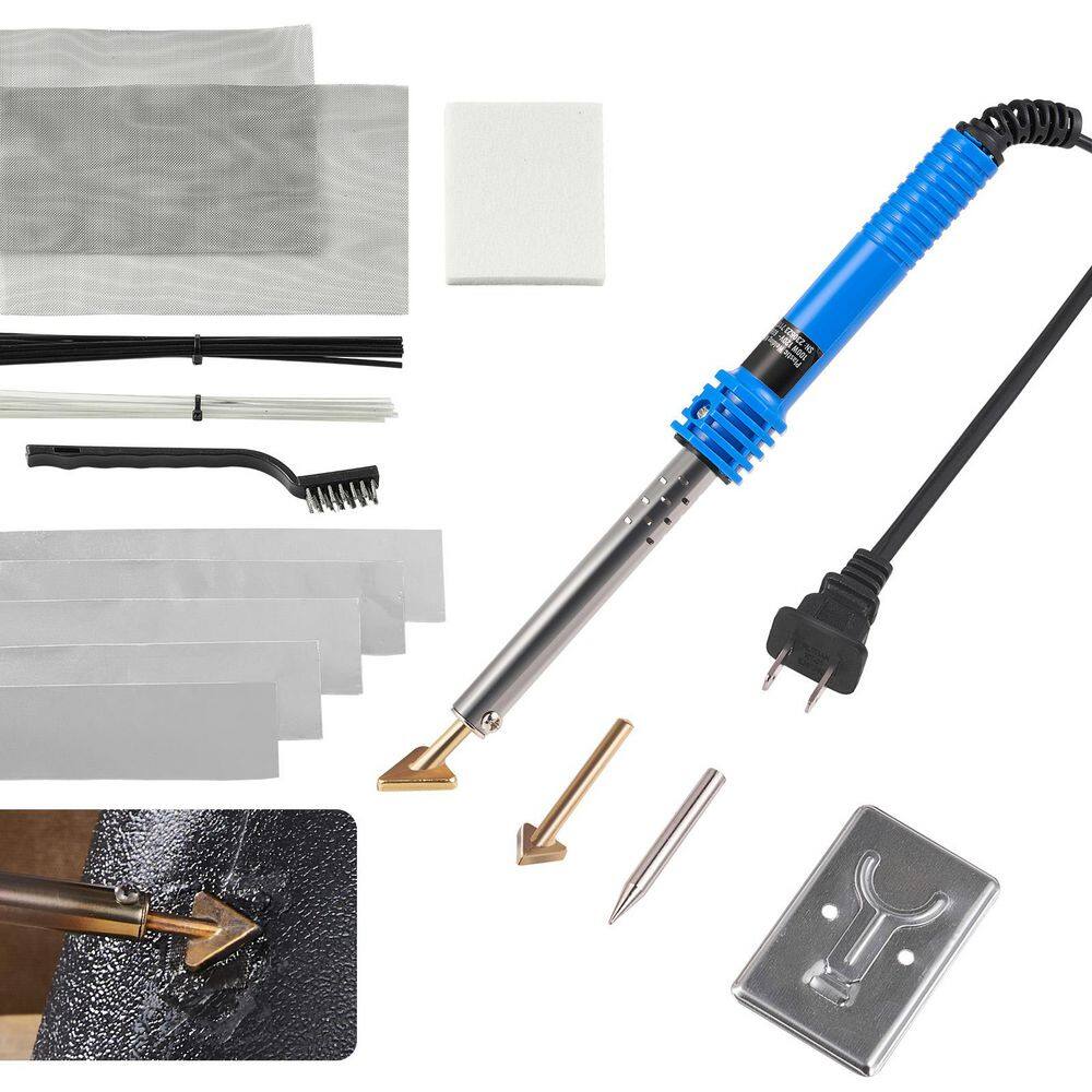 SKYSHALO Plastic Repair Kit, 100-Watt Welding Iron, Includes 2 Tips for ...