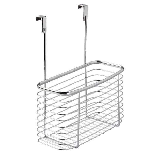 interDesign Axis Over The Cabinet Extra Deep Storage Basket in Chrome
