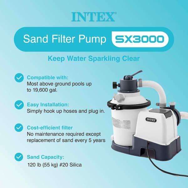 Krystal Clear 19600 Gal. Above Ground Saltwater System and Sand Filter Pump with Timer