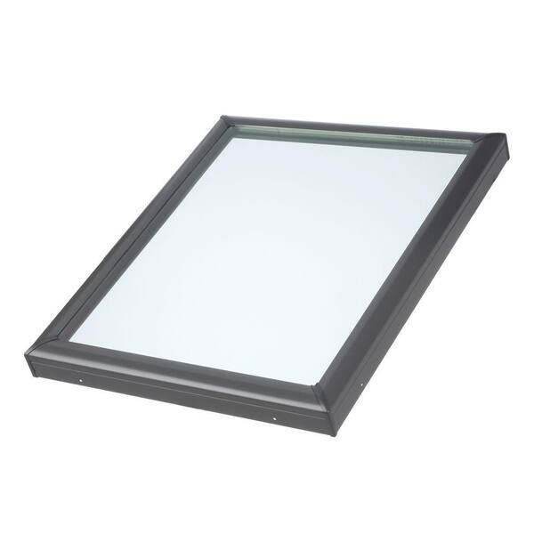 VELUX 22-1/2 in. x 22-1/2 in. Fixed Curb-Mount Skylight with Laminated Low-E3 Glass ECL Flashing