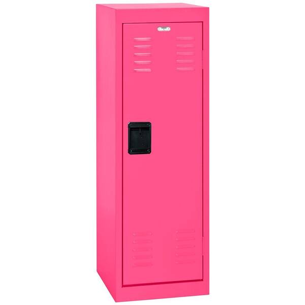 Sandusky 48 in. H x 15 in. W x 15 in. D 1-Tier Steel Locker in Pom Pom Pink